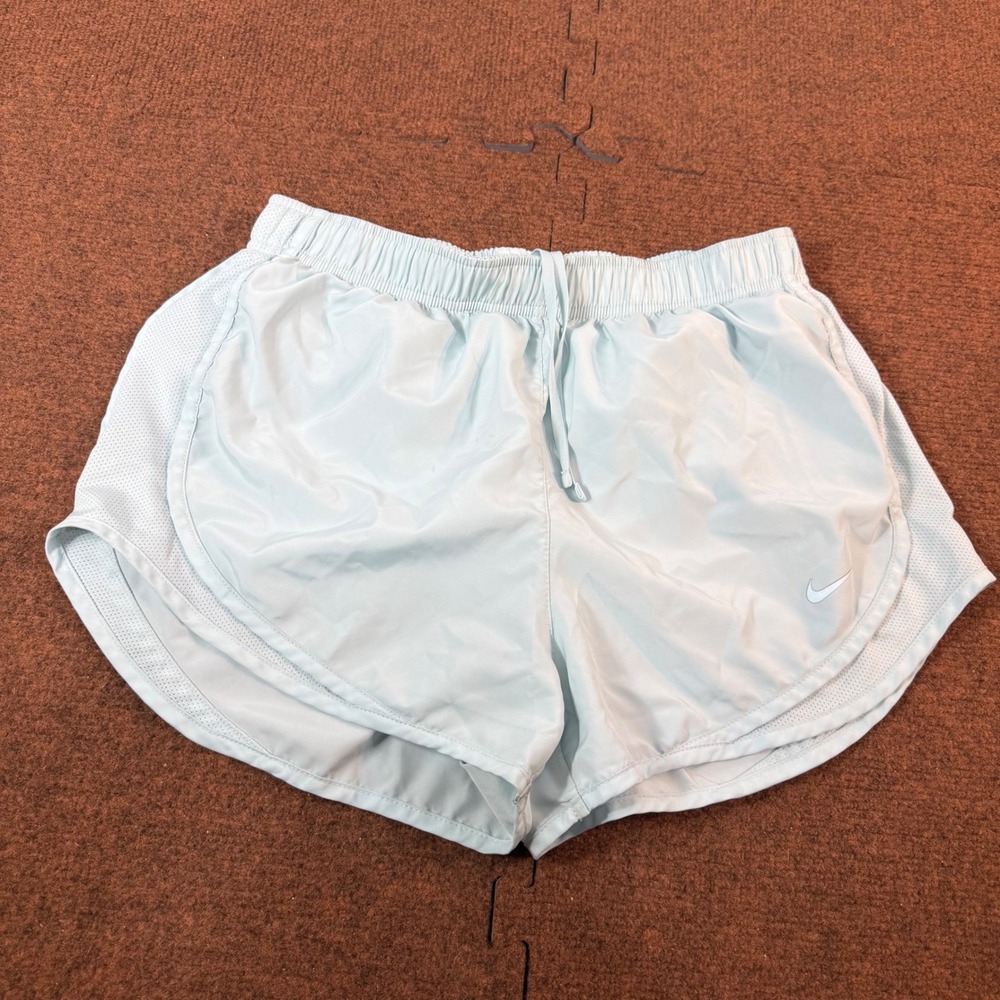 Nike Dri-FIT Tempo Running Shorts Womens Medium Blue Athletic Gym gently used